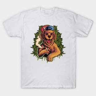 Dog Smoking Weed T-Shirt